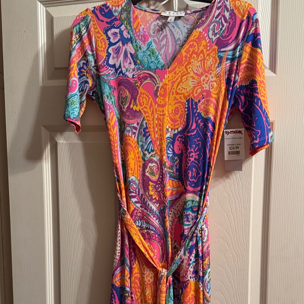 Chaus Multicolor Paisley Dress